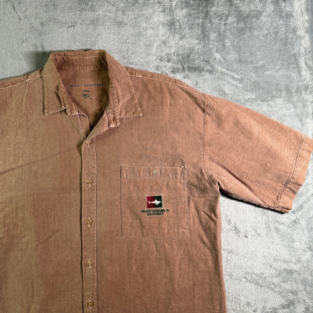 Miro Overseas Grand Bahama Island Bahamas Shirt Camp Casual Button Down